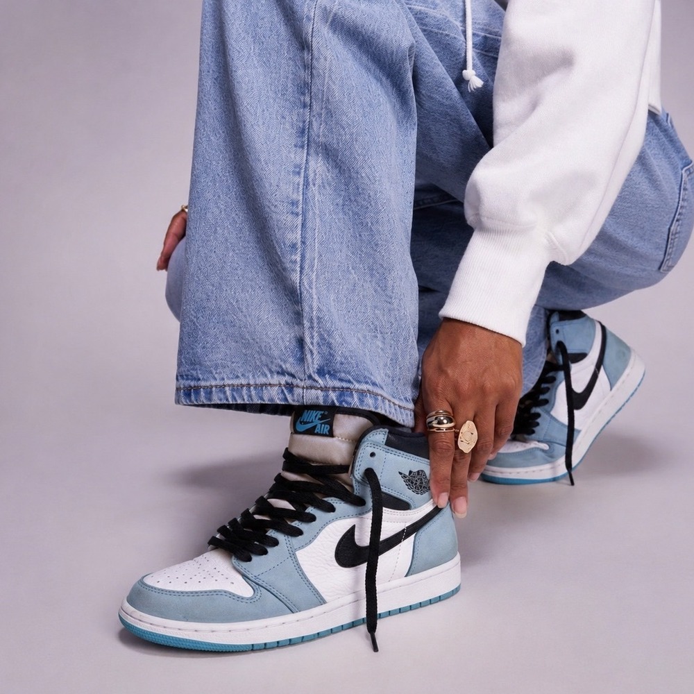 Nike Air Jordan 1 Retro High OG University Blue Sneakers Tennis Shoes